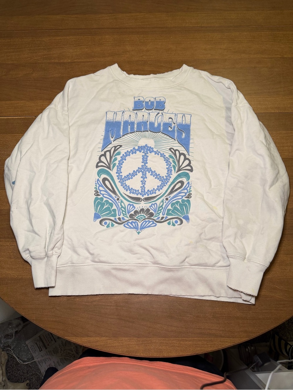 American Eagle Bob Marley Peace Graphic Crewneck Sweatshirt Size S